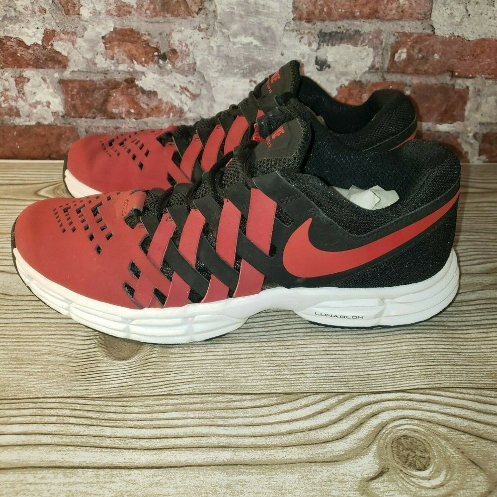Rare Nike Fingertrap TR Mens Training/Gym Shoes Black/Red 898066 008 Size 7.5